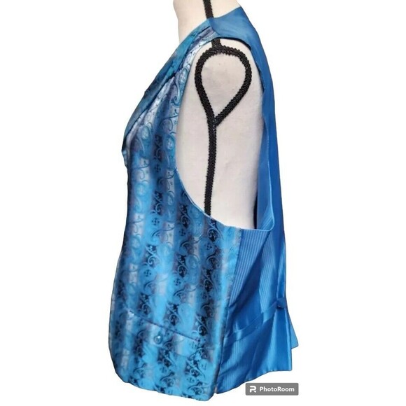 Ferera Teal Green 3 Piece Suit Mens Size 42L NEW Dapper Gentleman - Picture 8 of 16